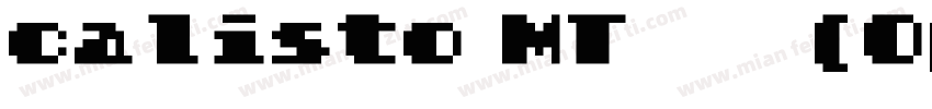 calisto MT 曾机(OpenType  TrueType) (字体转换